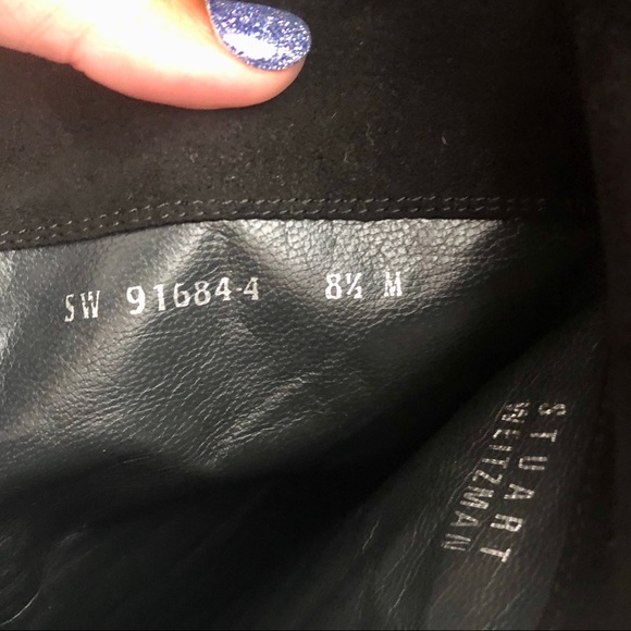 Stuart Weitzman Mane Fringe Over Knee Suede Boots - Picture 8 of 8